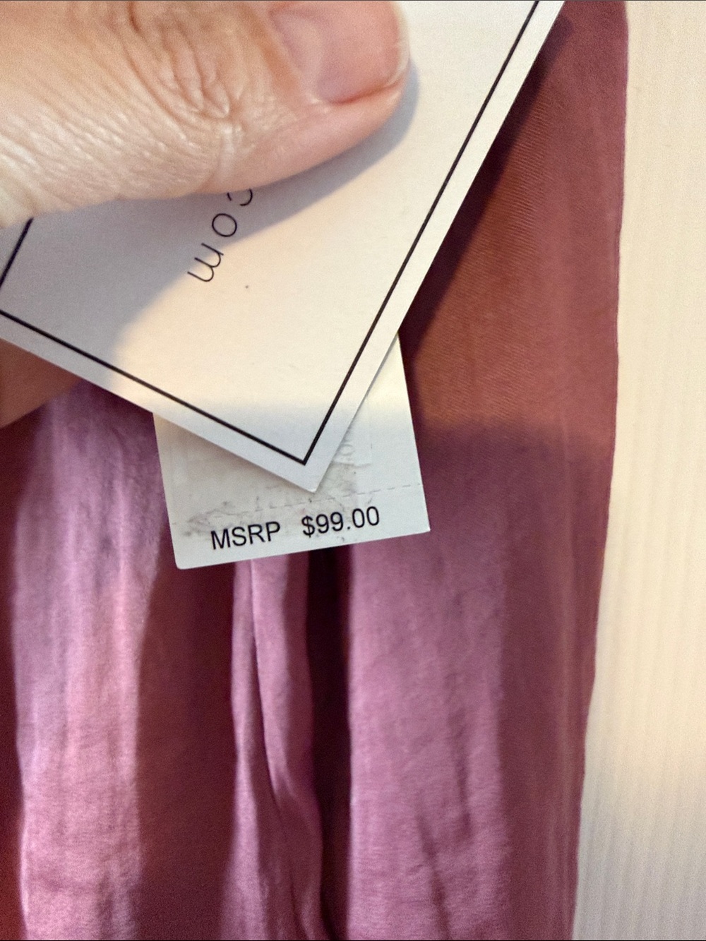1. State Mauve Off-Shoulder Ruffle Blouse - Picture 6 of 6